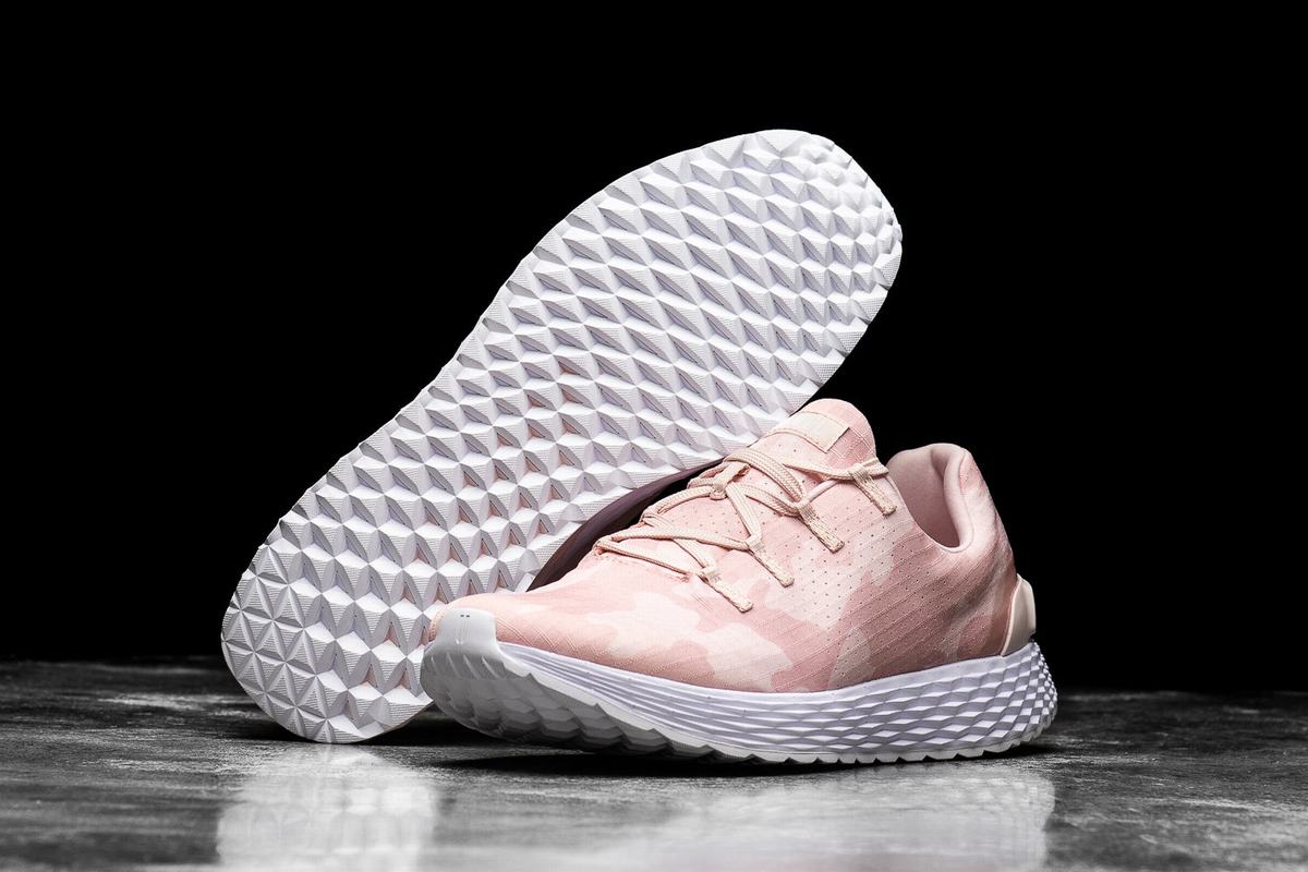 Nobull Ripstop Runner Loopschoenen Heren Roze Camo | 701643-ZVC
