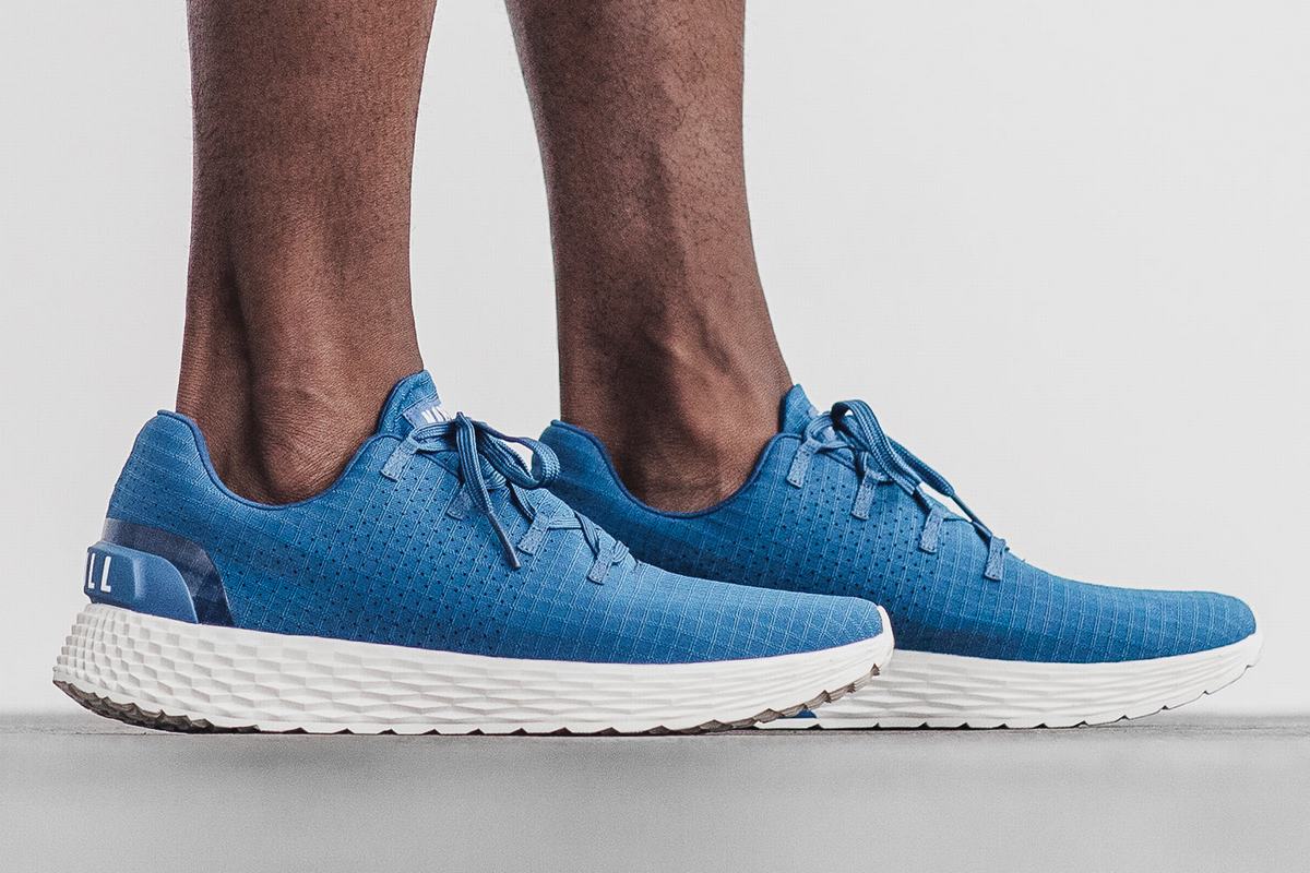Nobull Ripstop Runner Loopschoenen Heren Azuurblauw Wit | 864703-QDH