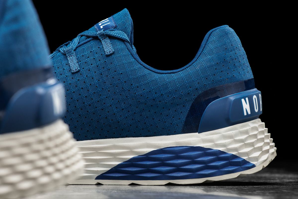 Nobull Ripstop Runner Loopschoenen Heren Azuurblauw Wit | 864703-QDH