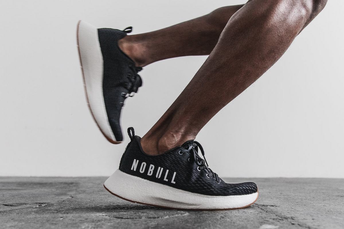 Nobull Runner Loopschoenen Heren Zwart Wit | 470852-SWE