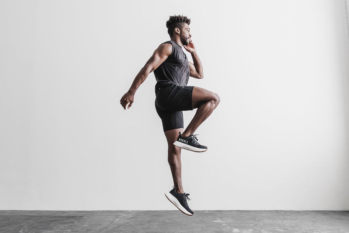 Nobull Runner Loopschoenen Heren Zwart Wit | 470852-SWE