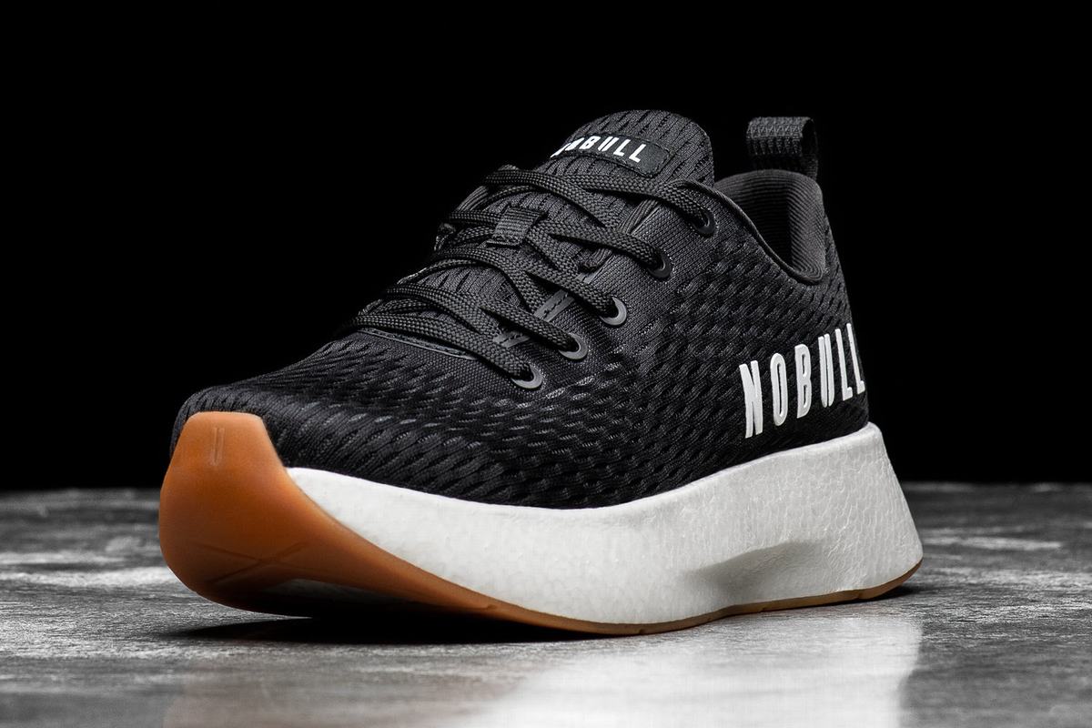 Nobull Runner Loopschoenen Heren Zwart Wit | 470852-SWE