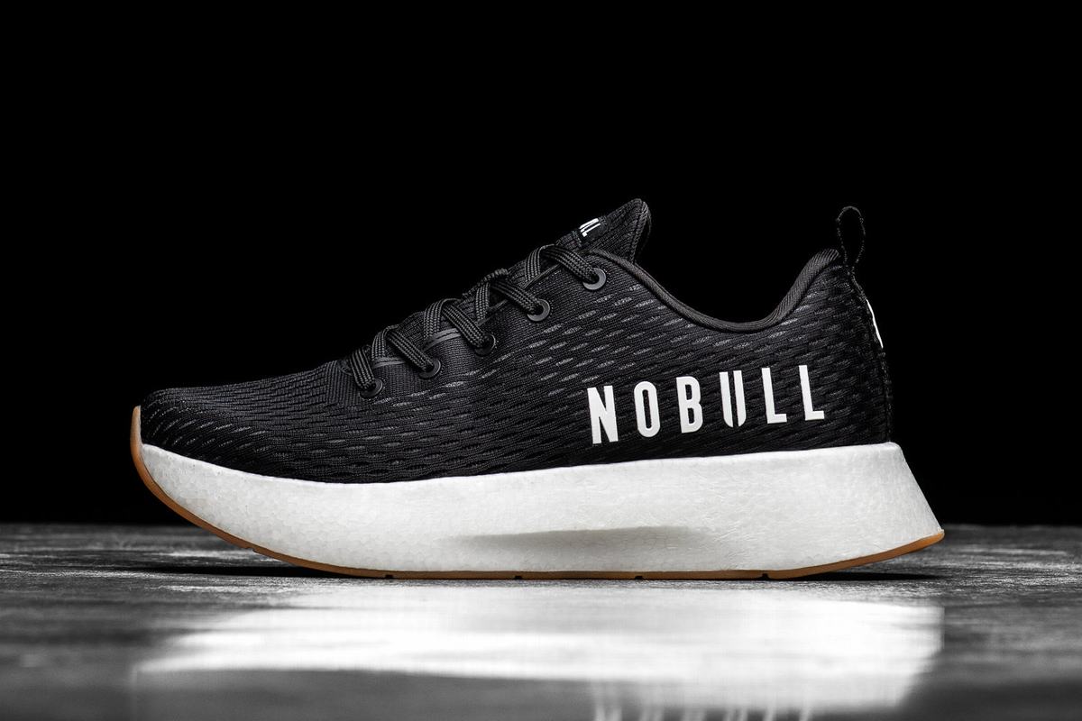 Nobull Runner Loopschoenen Heren Zwart Wit | 470852-SWE