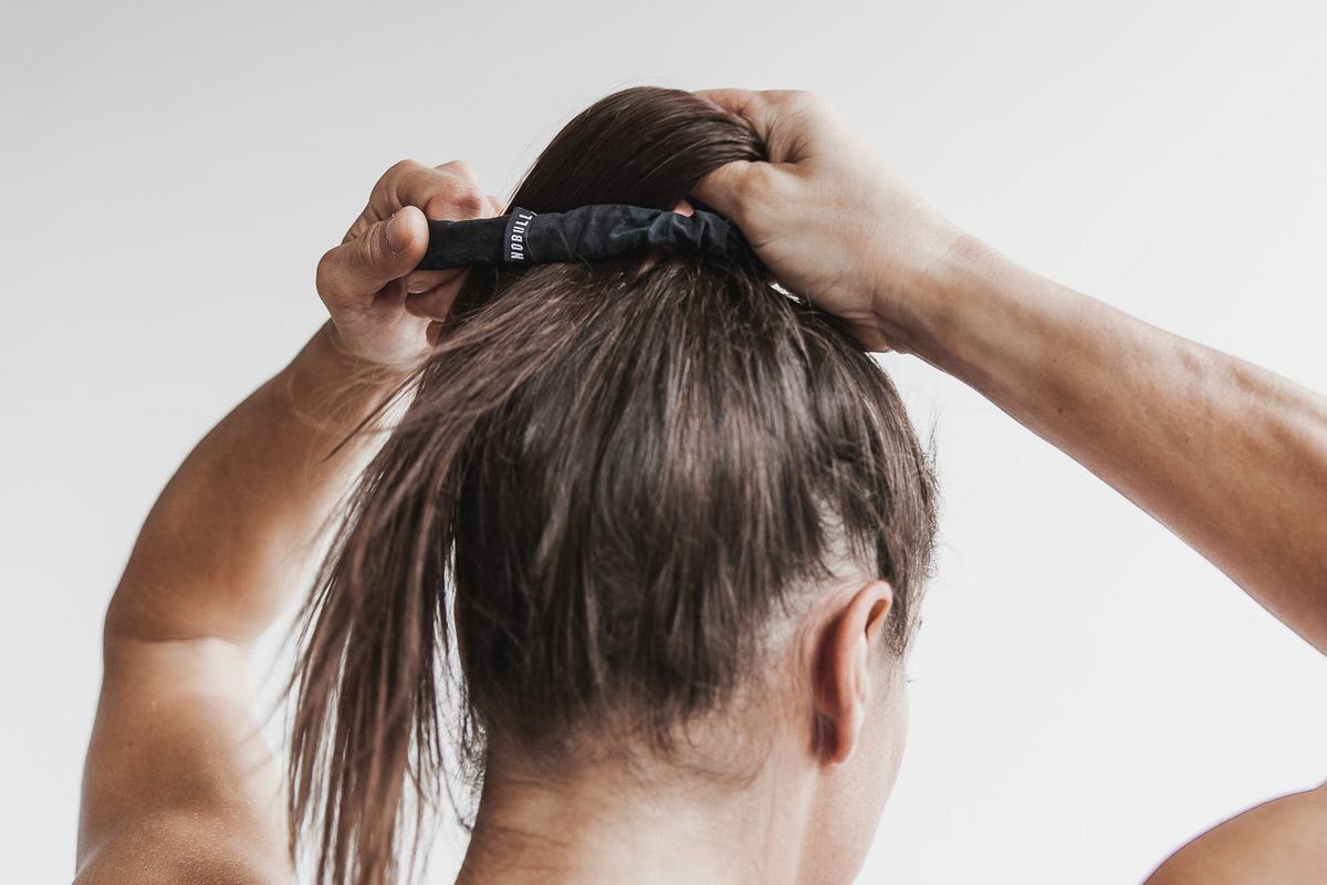 Nobull Scrunchie Haarwokkel Heren Zwart | 109364-CGS