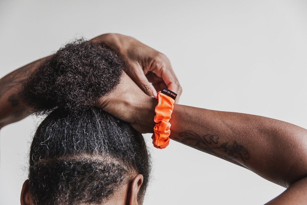 Nobull Scrunchie Neon Haarwokkel Dames Oranje | 657391-TAE