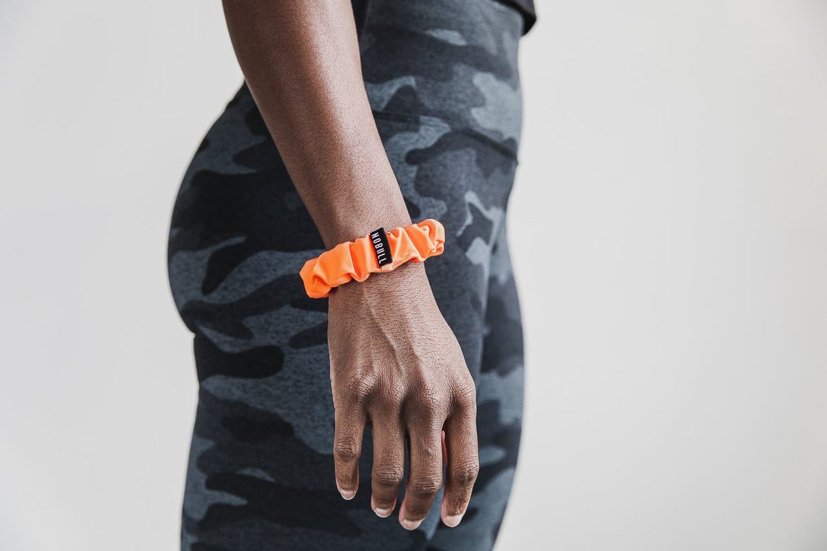 Nobull Scrunchie Neon Haarwokkel Dames Oranje | 657391-TAE