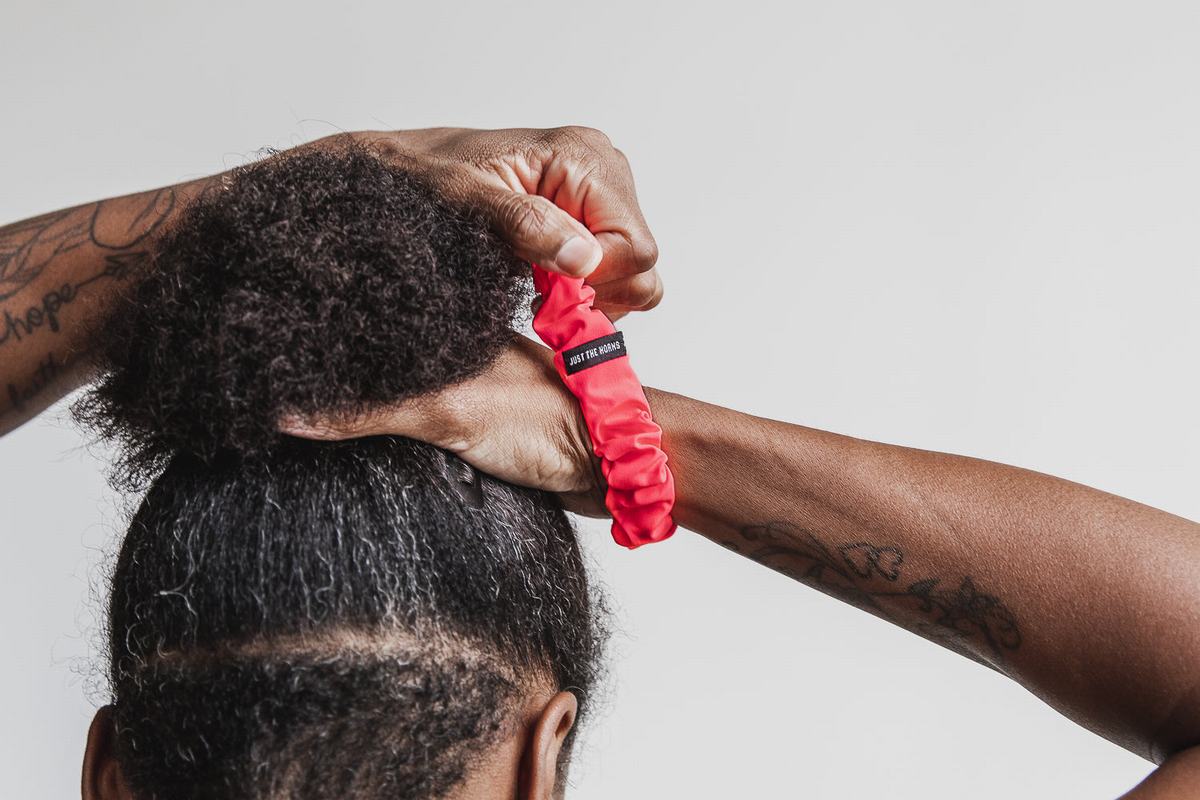 Nobull Scrunchie Neon Haarwokkel Dames Rood | 780915-XUJ
