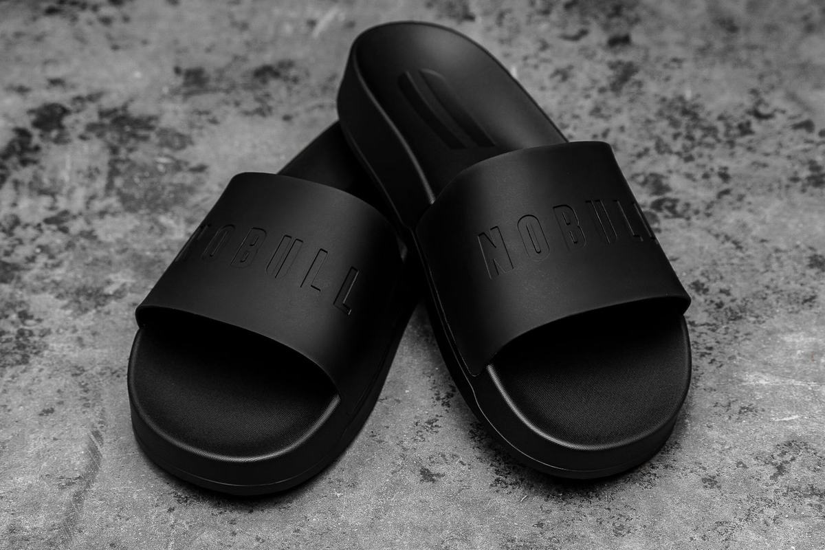 Nobull Slippers Dames Zwart | 053471-AYN