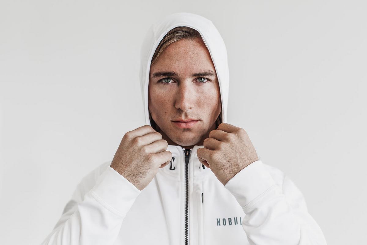 Nobull Softshell Jassen Heren Wit | 645028-XPE