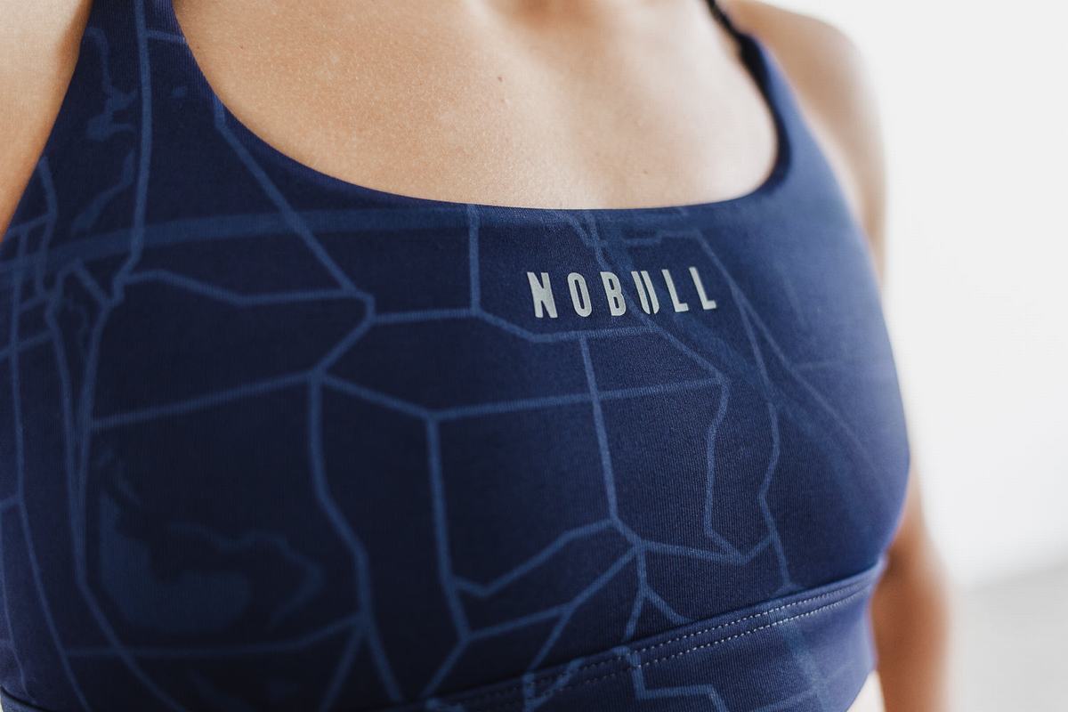 Nobull Sport Bh Dames Donkerblauw | 317892-FHN