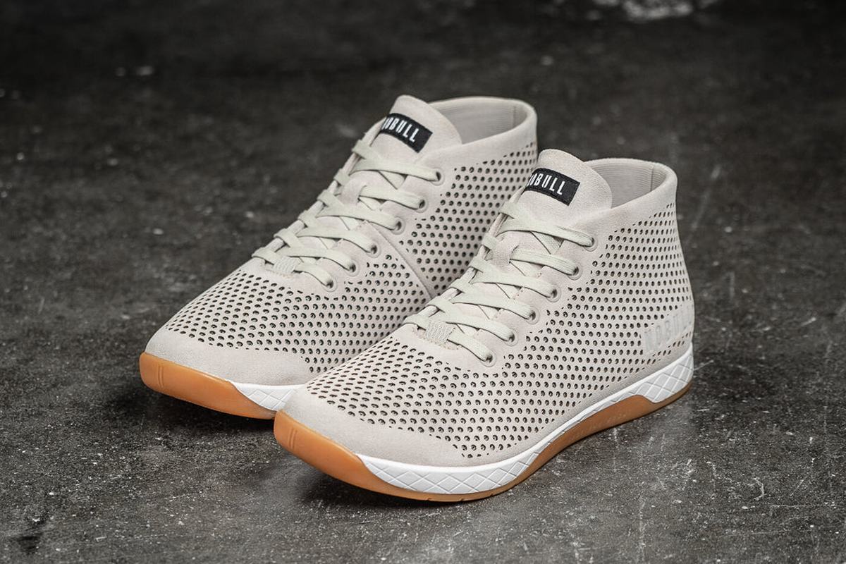 Nobull Suede Mid Trainer Fitness Schoenen Heren Grijs | 130967-LDE