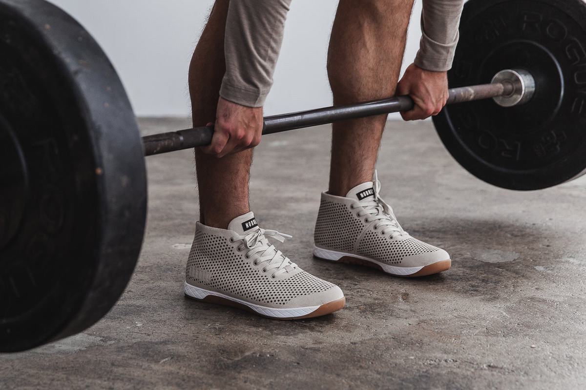 Nobull Suede Mid Trainer Fitness Schoenen Heren Grijs | 130967-LDE