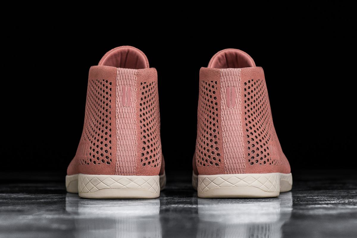 Nobull Suede Mid Trainer Fitness Schoenen Heren Roze | 397028-UNM