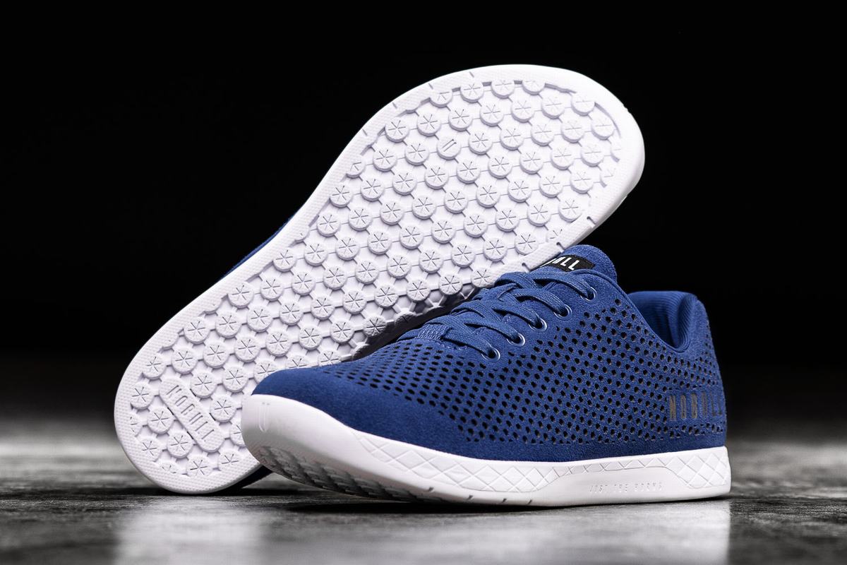 Nobull Suede Trainer Fitness Schoenen Dames Blauw | 859143-BWL