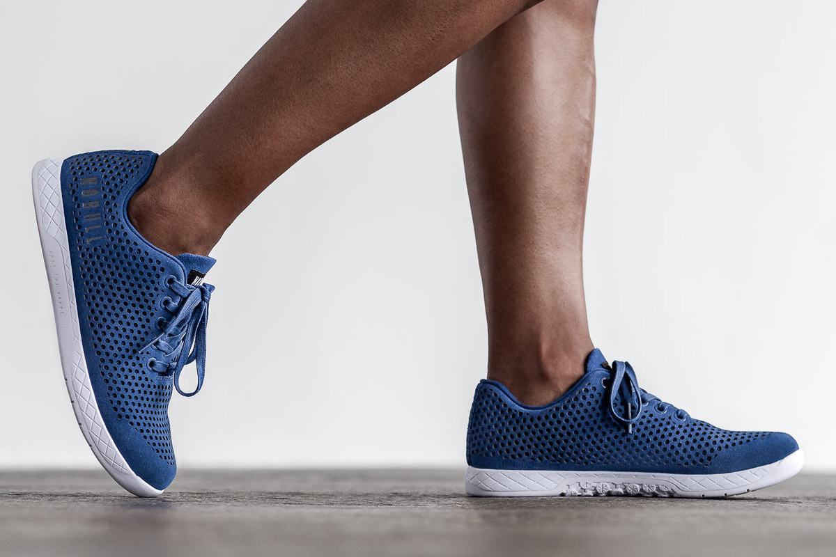 Nobull Suede Trainer Fitness Schoenen Dames Blauw | 859143-BWL