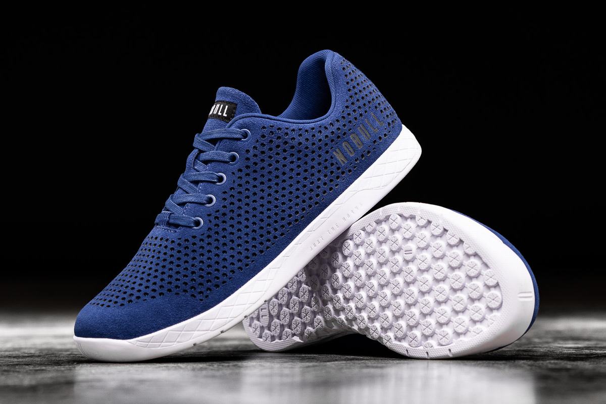 Nobull Suede Trainer Fitness Schoenen Dames Blauw | 859143-BWL