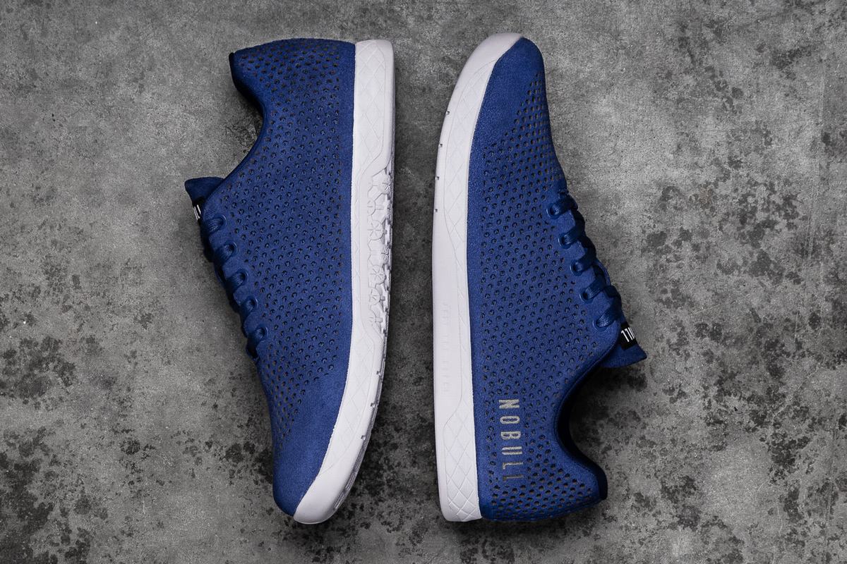 Nobull Suede Trainer Fitness Schoenen Dames Blauw | 859143-BWL