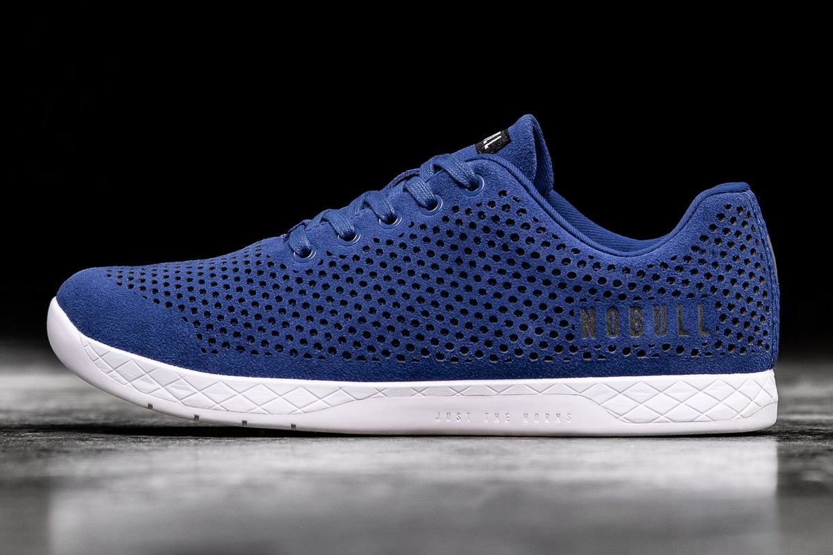 Nobull Suede Trainer Fitness Schoenen Dames Blauw | 859143-BWL