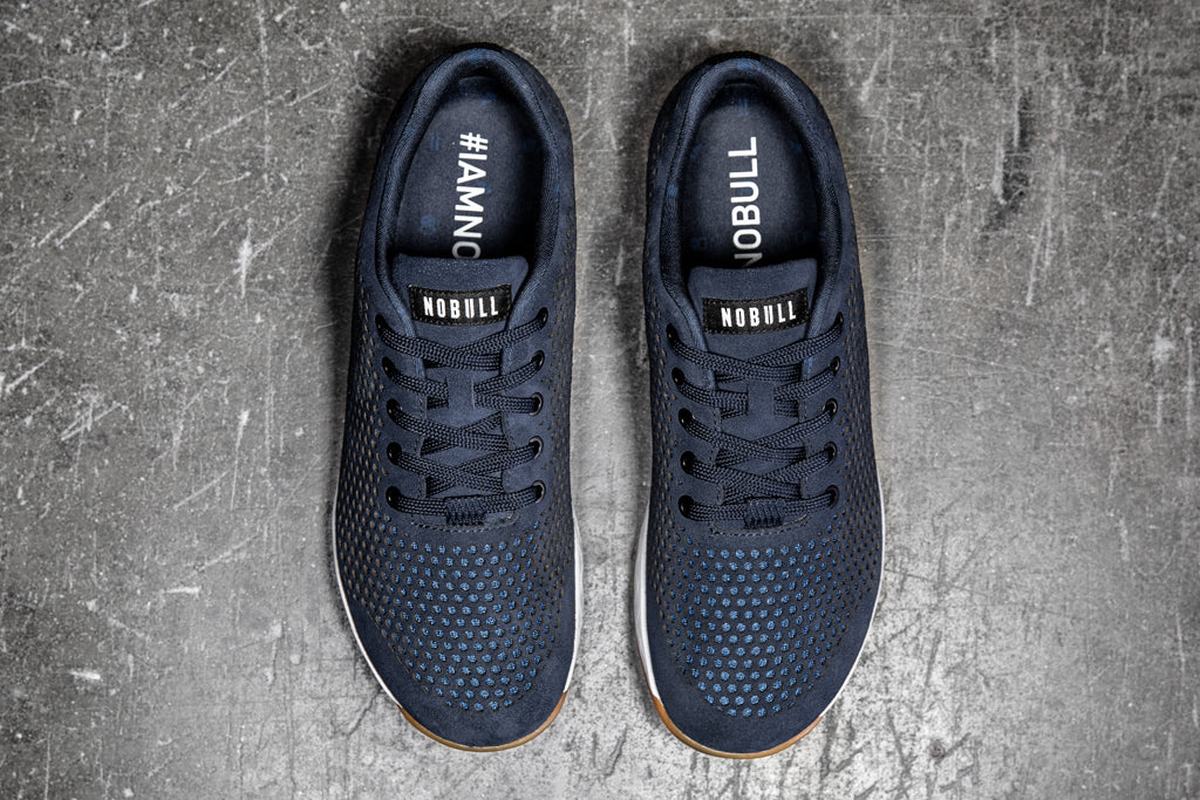 Nobull Suede Trainer Fitness Schoenen Dames Donkerblauw | 923748-GSM