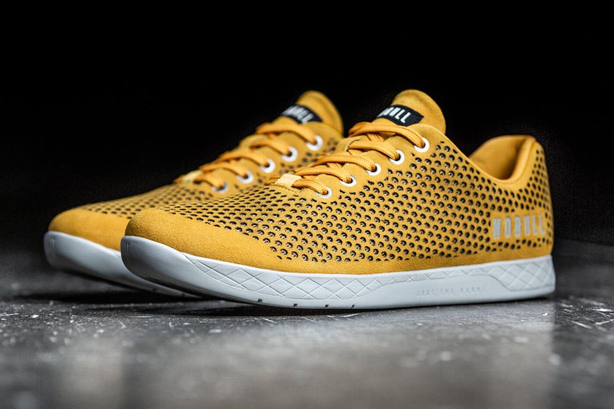 Nobull Suede Trainer Fitness Schoenen Heren Geel | 043265-CIO