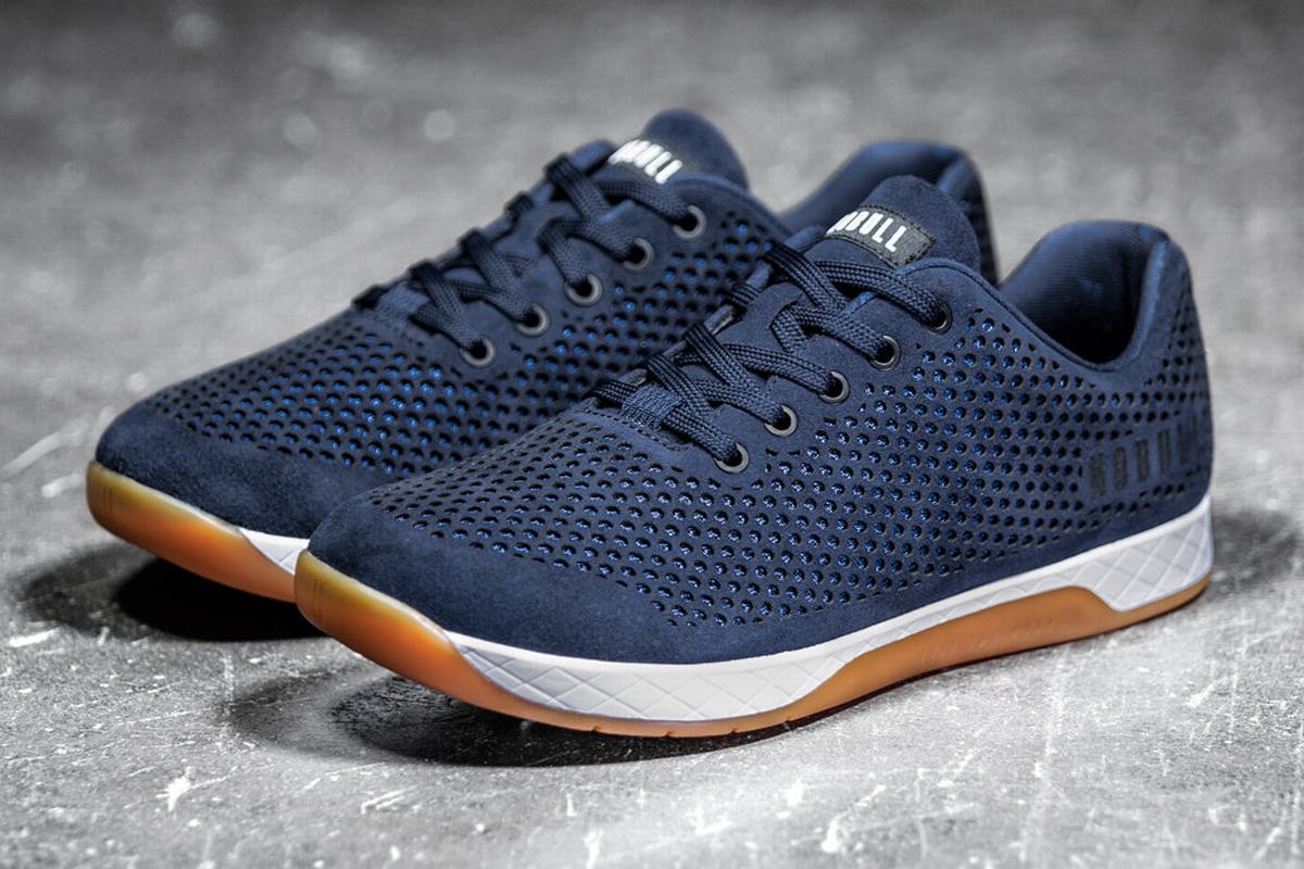 Nobull Suede Trainer Fitness Schoenen Heren Donkerblauw | 381740-ZNJ