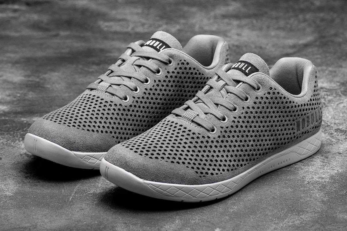 Nobull Suede Trainer Fitness Schoenen Heren Grijs | 687541-UMF