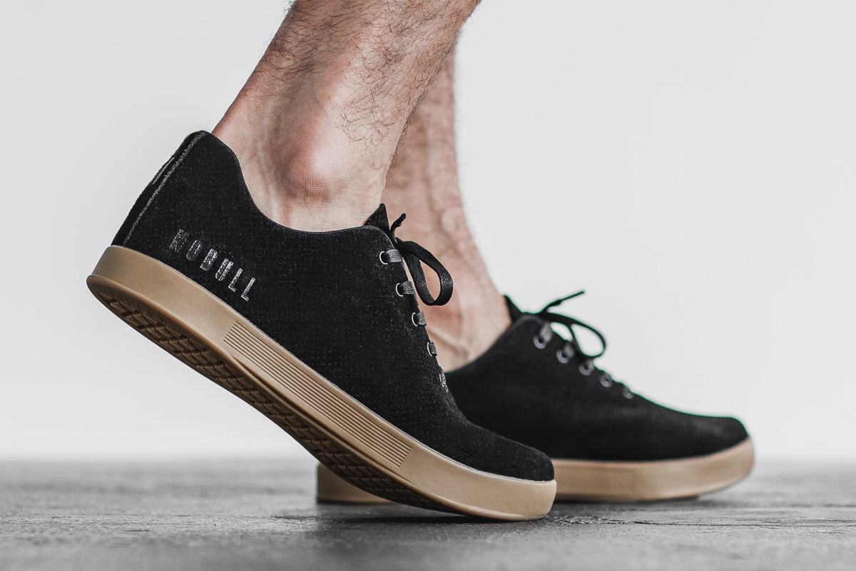Nobull Suede Trainer Fitness Schoenen Heren Zwart | 934076-OGB
