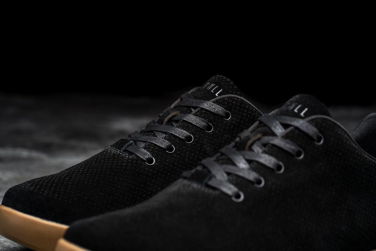 Nobull Suede Trainer Fitness Schoenen Heren Zwart | 934076-OGB