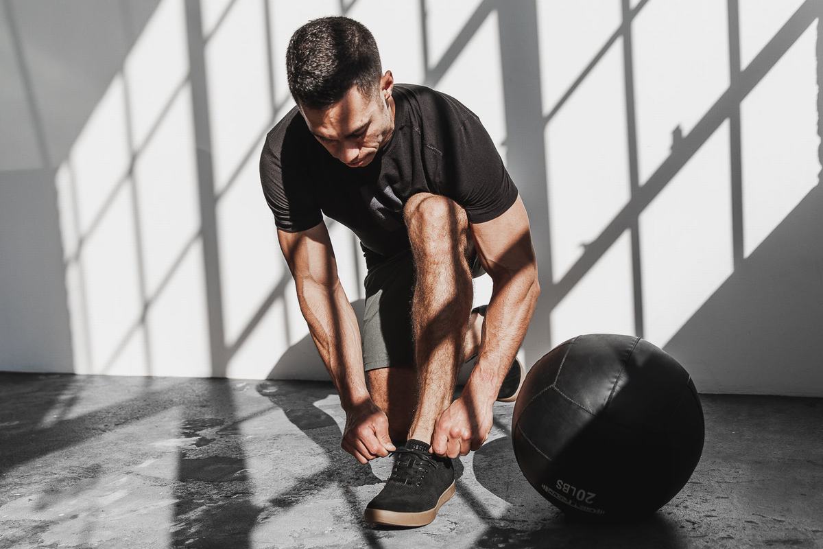 Nobull Suede Trainer Fitness Schoenen Heren Zwart | 934076-OGB