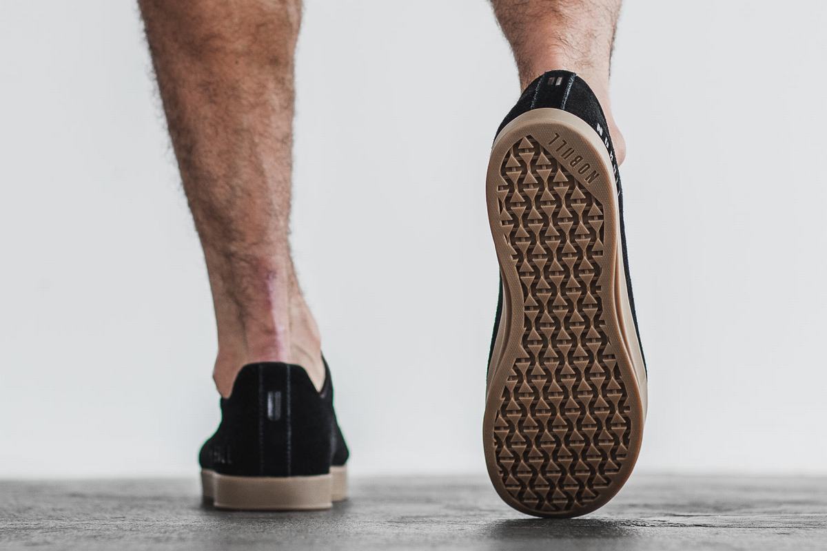 Nobull Suede Trainer Fitness Schoenen Heren Zwart | 934076-OGB