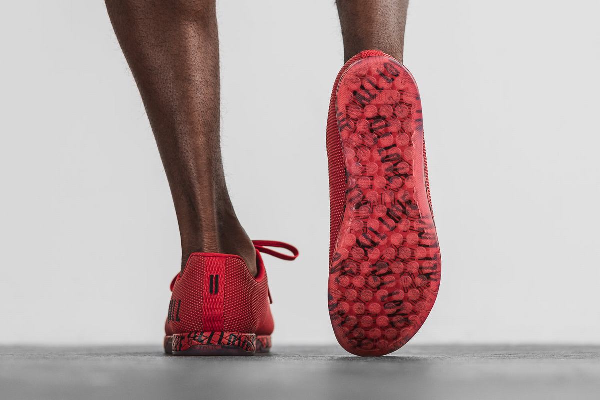 Nobull Superfabric All Love Trainer Fitness Schoenen Heren Rood | 372859-MZC