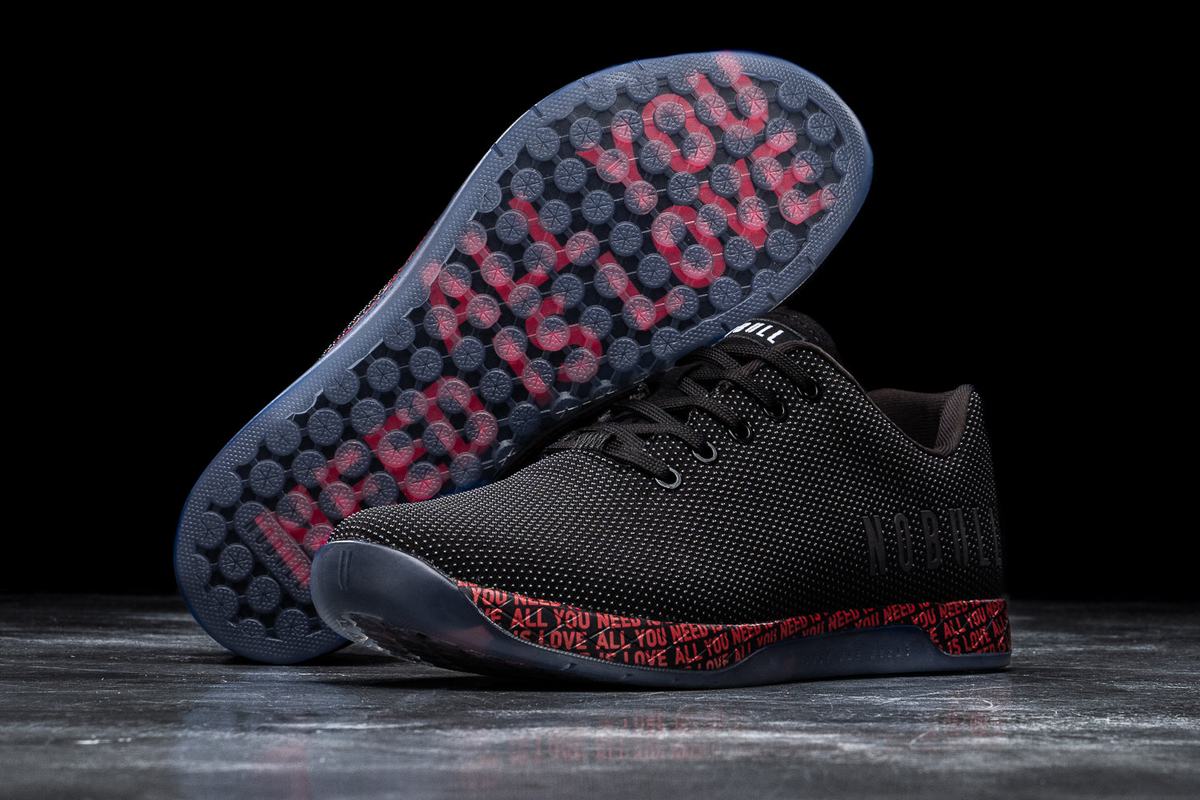 Nobull Superfabric All You Need Is Love Trainer Fitness Schoenen Dames Zwart | 512709-CPD