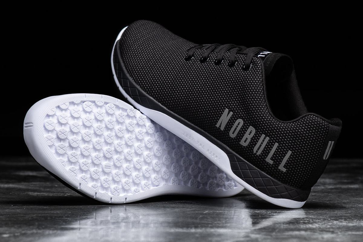 Nobull Superfabric And Trainer Fitness Schoenen Heren Zwart Wit | 362547-EQA