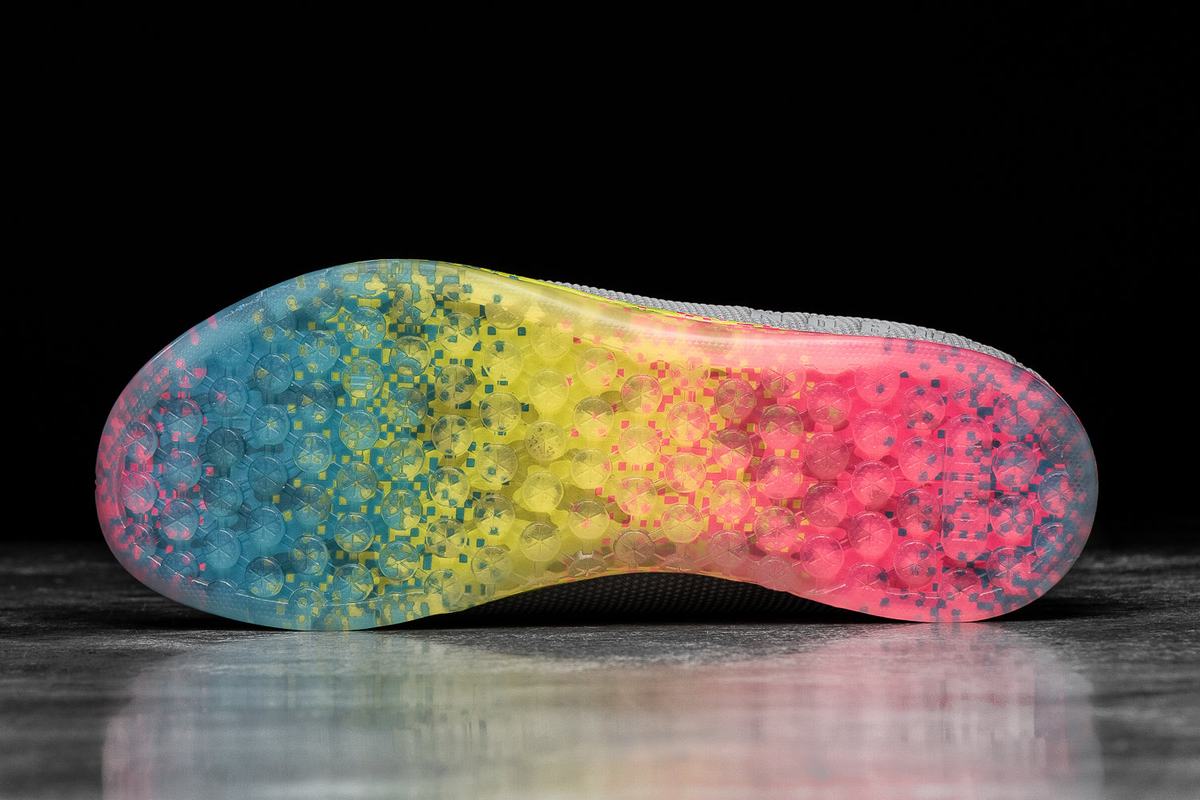 Nobull Superfabric Arctic Neon Trainer Fitness Schoenen Heren Grijs Gekleurd | 108364-JXD