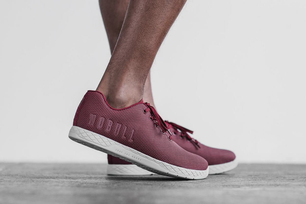 Nobull Superfabric Arctic Trainer Fitness Schoenen Heren Donkerrood | 584369-UPQ