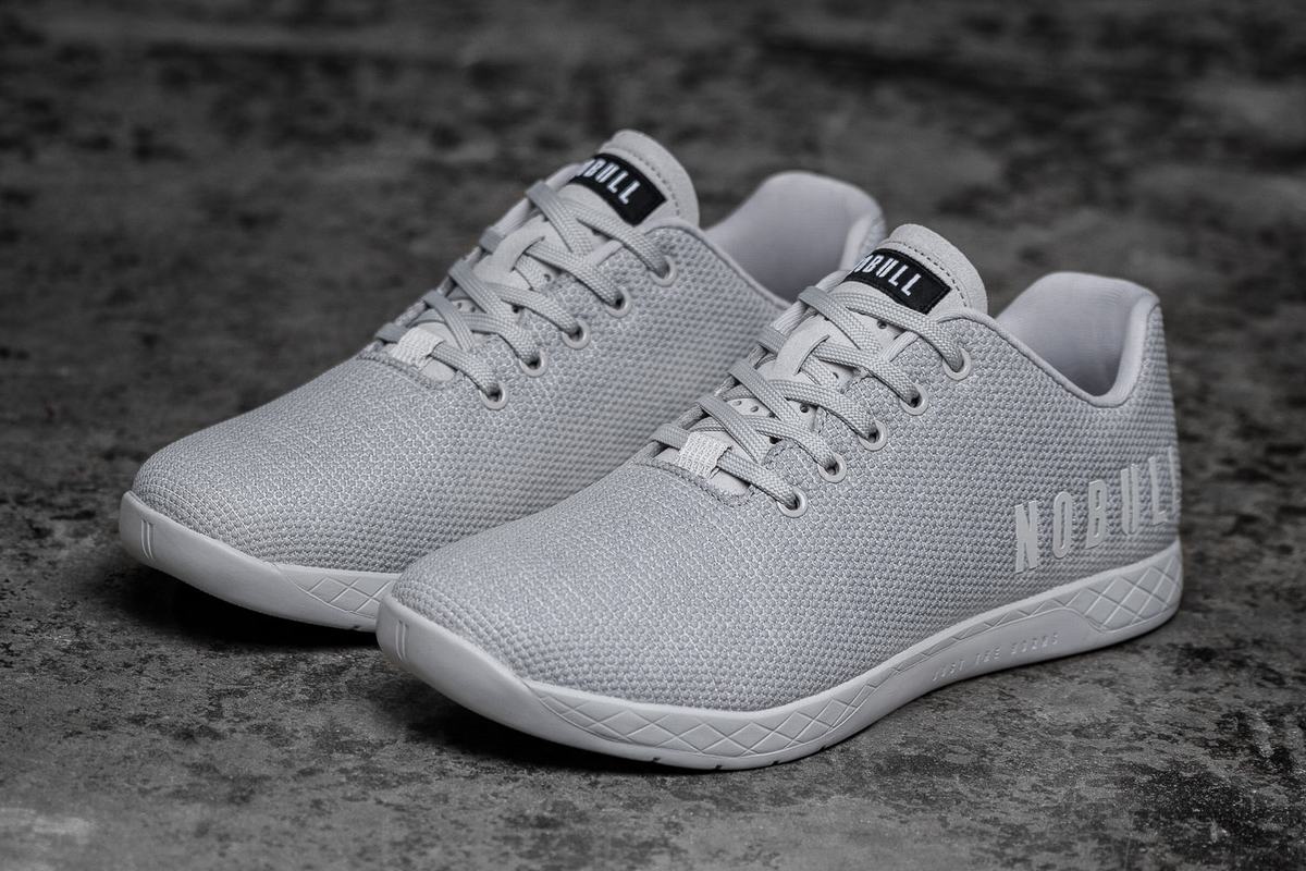 Nobull Superfabric Arctic Trainer Fitness Schoenen Dames Grijs | 678315-STC