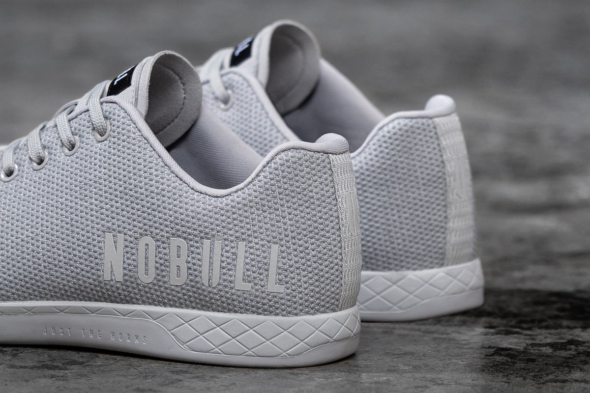 Nobull Superfabric Arctic Trainer Fitness Schoenen Heren Grijs | 746203-LXM
