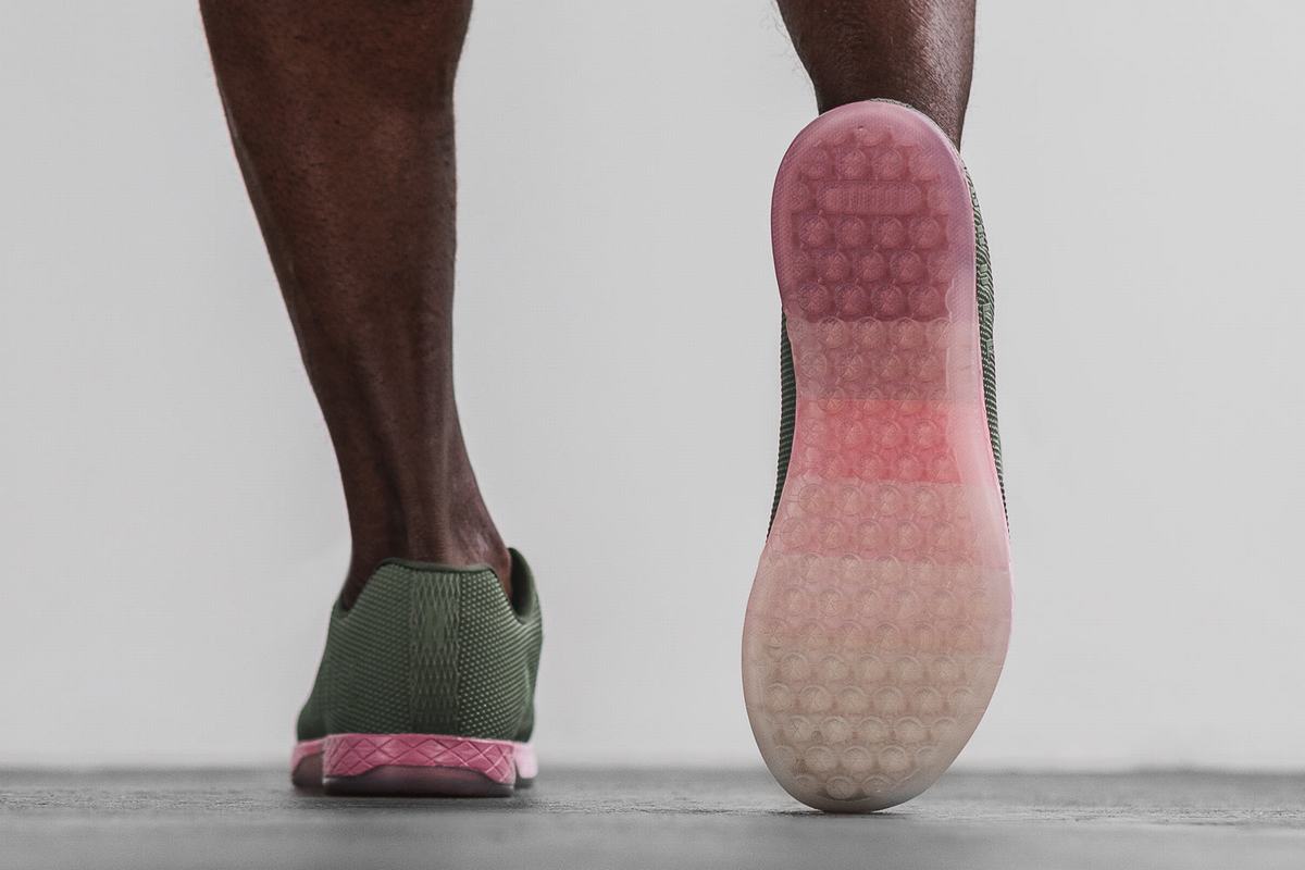 Nobull Superfabric Army Trainer Fitness Schoenen Heren Roze | 409652-SHM