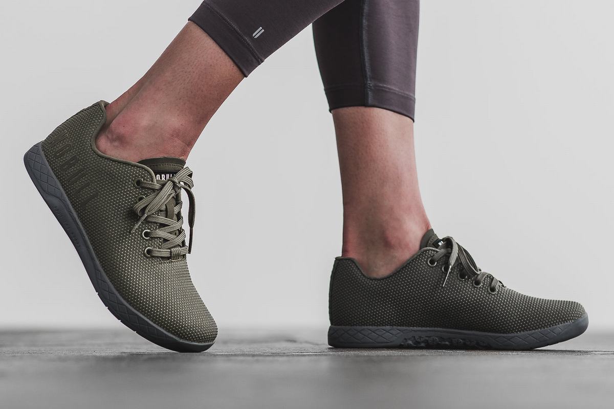 Nobull Superfabric Army Trainer Fitness Schoenen Dames Grijs | 573826-LAJ