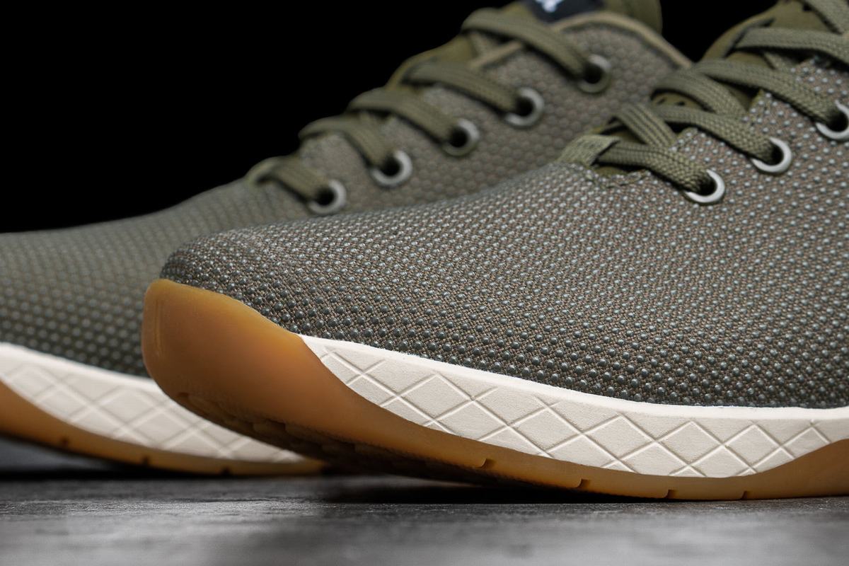 Nobull Superfabric Army Trainer Fitness Schoenen Dames Wit | 826014-NQT