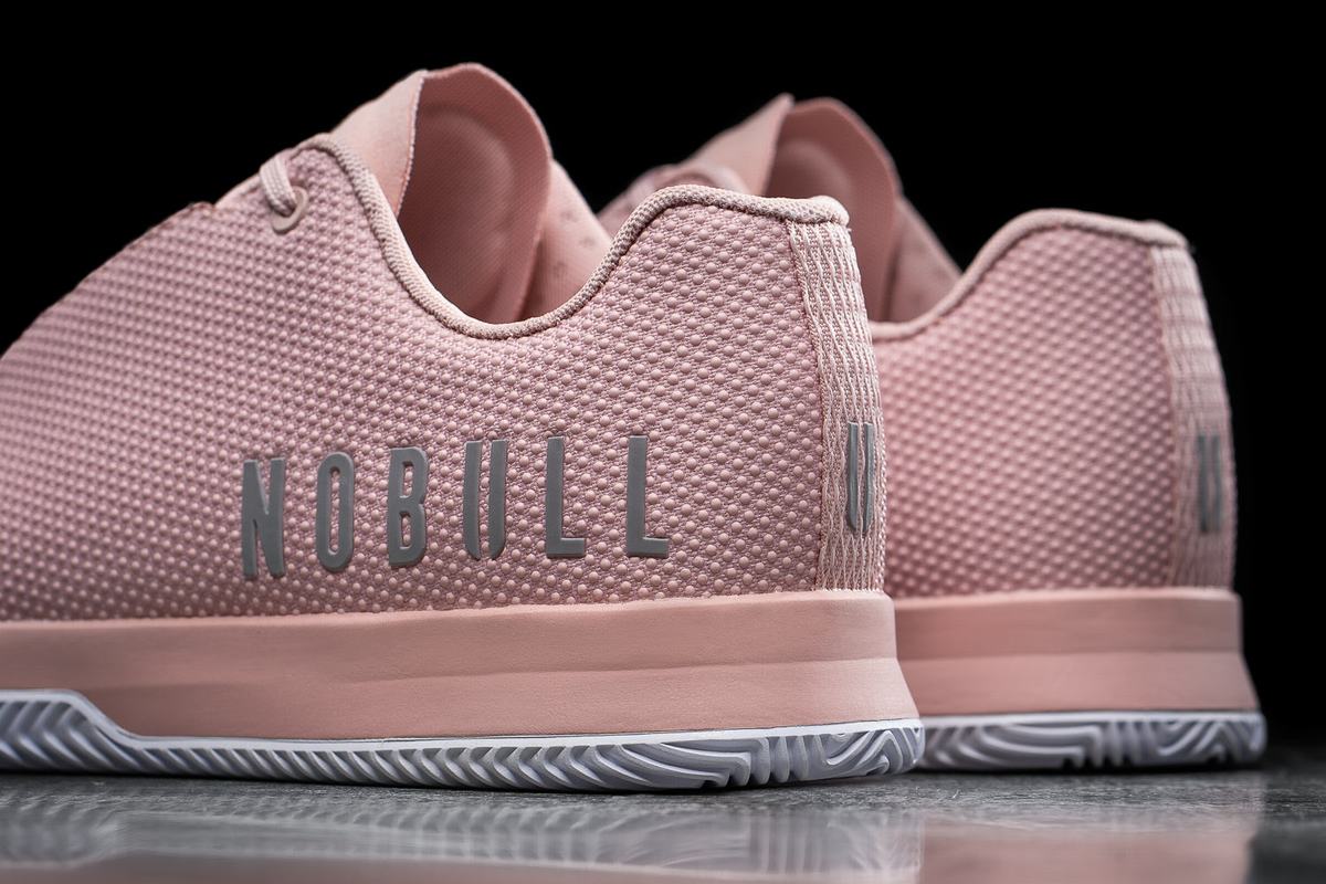 Nobull Superfabric Court Trainer Fitness Schoenen Dames Roze Wit | 548907-AGO