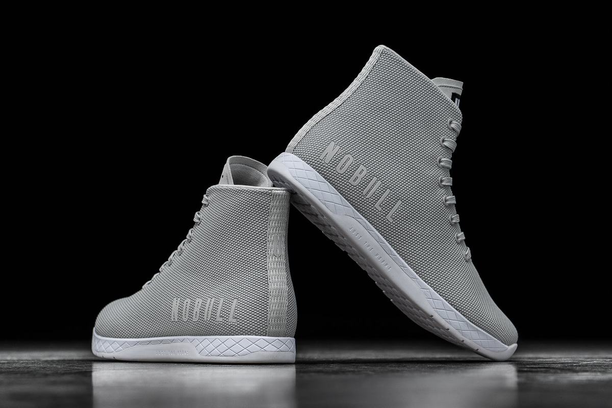 Nobull Superfabric High-Top Arctic Trainer Fitness Schoenen Heren Grijs | 375069-YVK