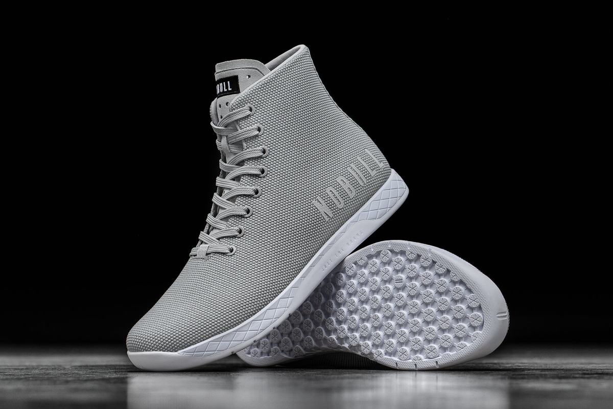 Nobull Superfabric High-Top Arctic Trainer Fitness Schoenen Heren Grijs | 375069-YVK