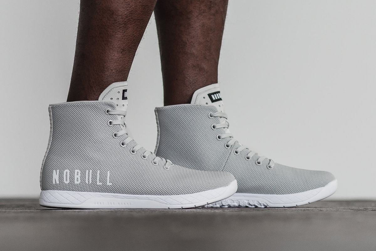 Nobull Superfabric High-Top Arctic Trainer Fitness Schoenen Heren Grijs | 375069-YVK
