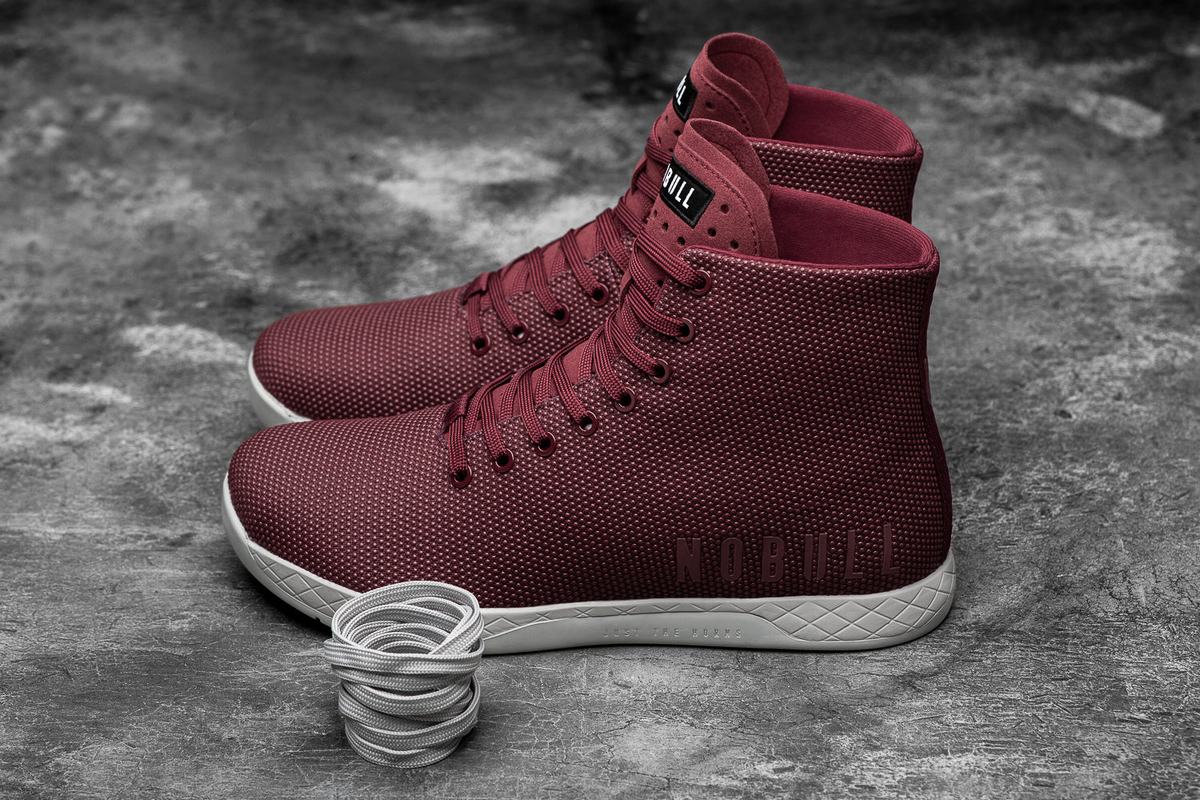Nobull Superfabric High-Top Arctic Trainer Fitness Schoenen Heren Donkerrood | 513640-YTB