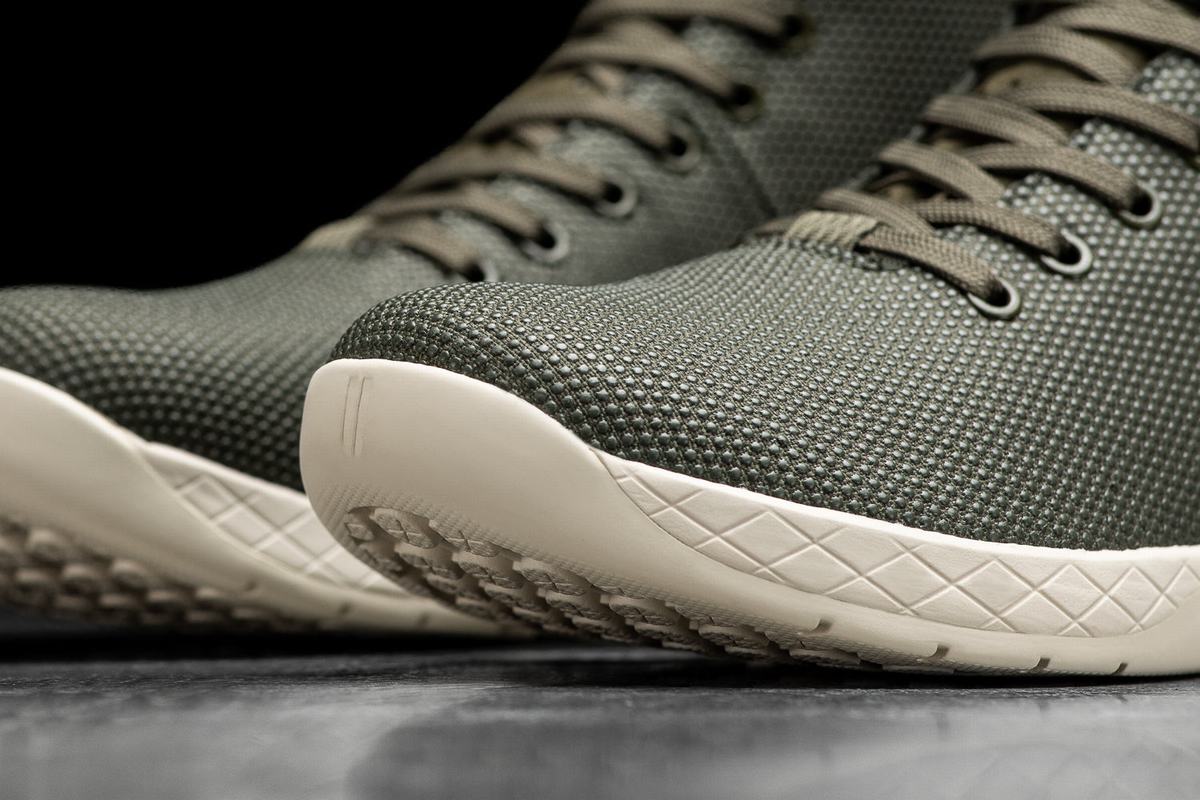 Nobull Superfabric High-Top Army Trainer Fitness Schoenen Dames Wit | 048367-BPJ