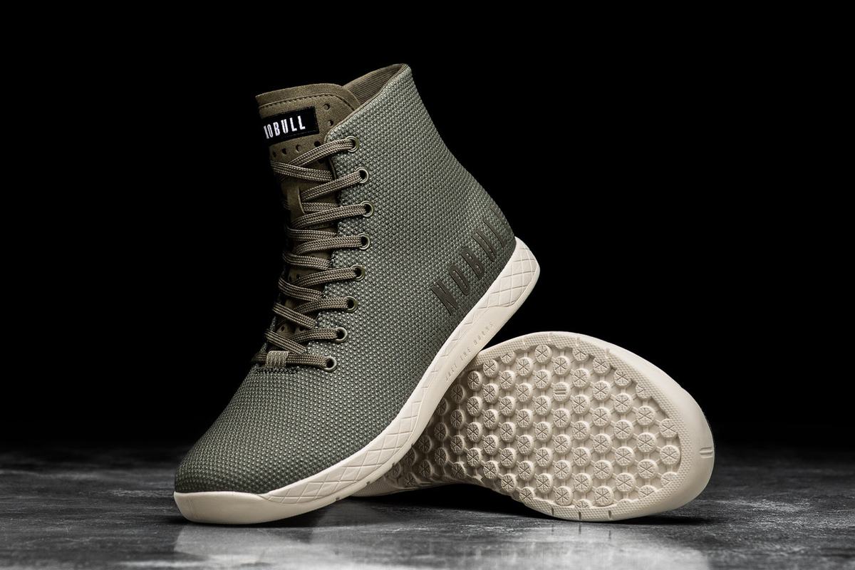 Nobull Superfabric High-Top Army Trainer Fitness Schoenen Heren Wit | 765083-GHJ