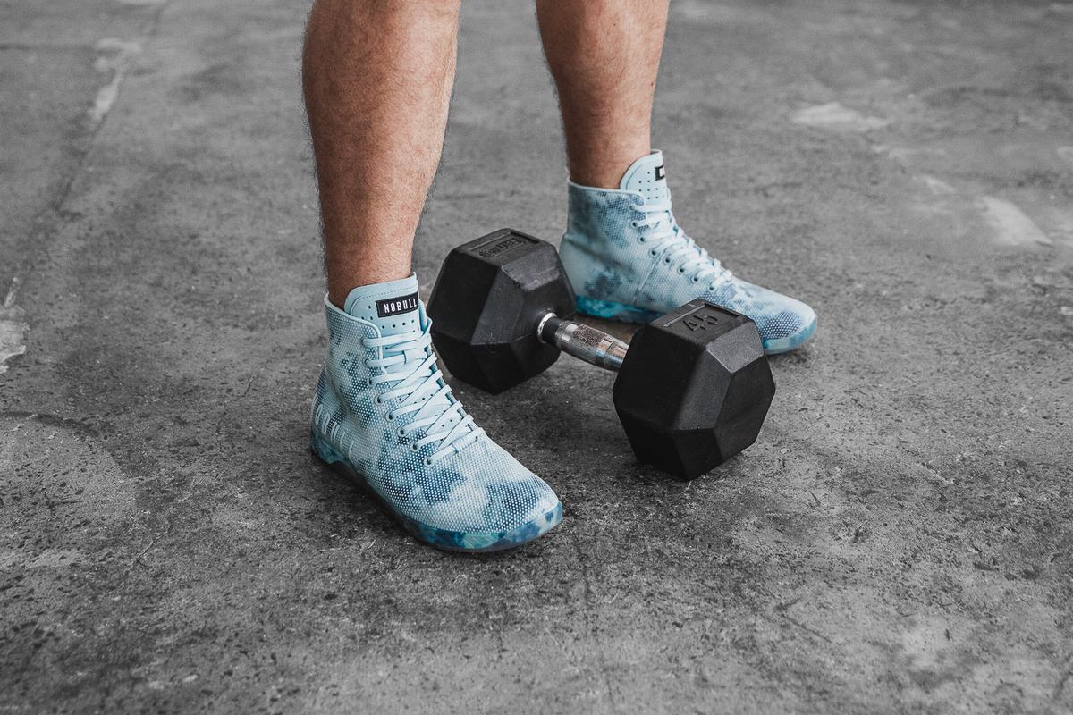 Nobull Superfabric High-Top Tie-Dye Trainer Fitness Schoenen Heren Mintgroen | 243097-UYJ