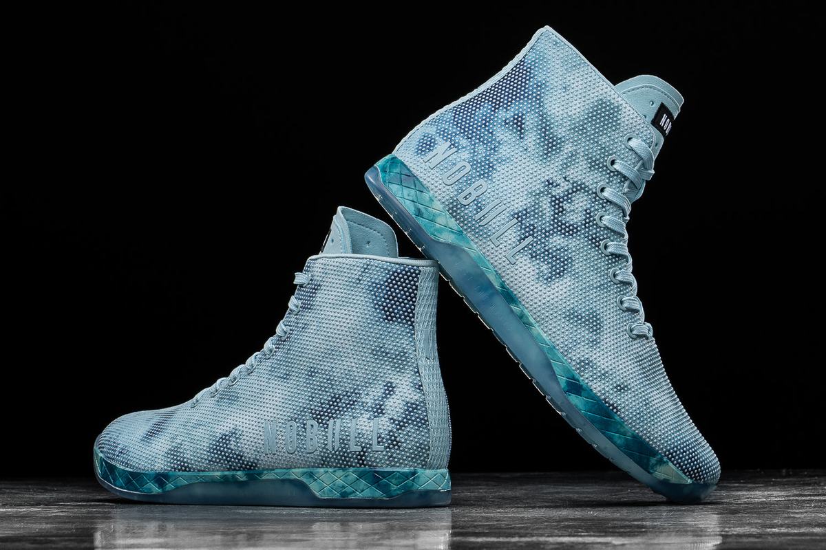 Nobull Superfabric High-Top Tie-Dye Trainer Fitness Schoenen Heren Mintgroen | 243097-UYJ