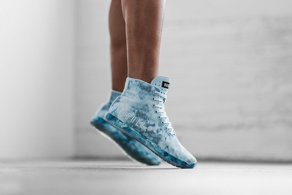 Nobull Superfabric High-Top Tie-Dye Trainer Fitness Schoenen Dames Mintgroen | 452968-FME